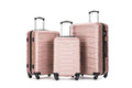 Luggage Sets 3 Piece Luggage Set - Hard luggage sets with spinner wheels and TSA Lock - Lightweight Expandable Suitcase Set (sizes 20",24",28") (rose gold)