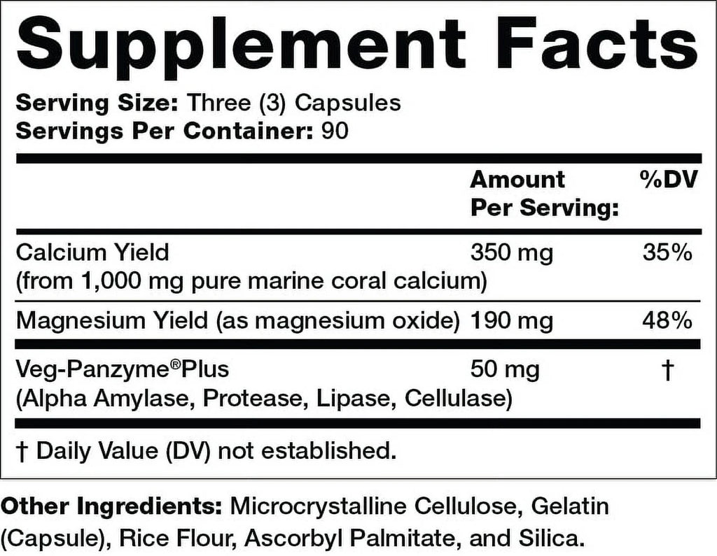 Olympian Labs Coral Calcium Dietary Supplement, 1000mg, 270 count K62948