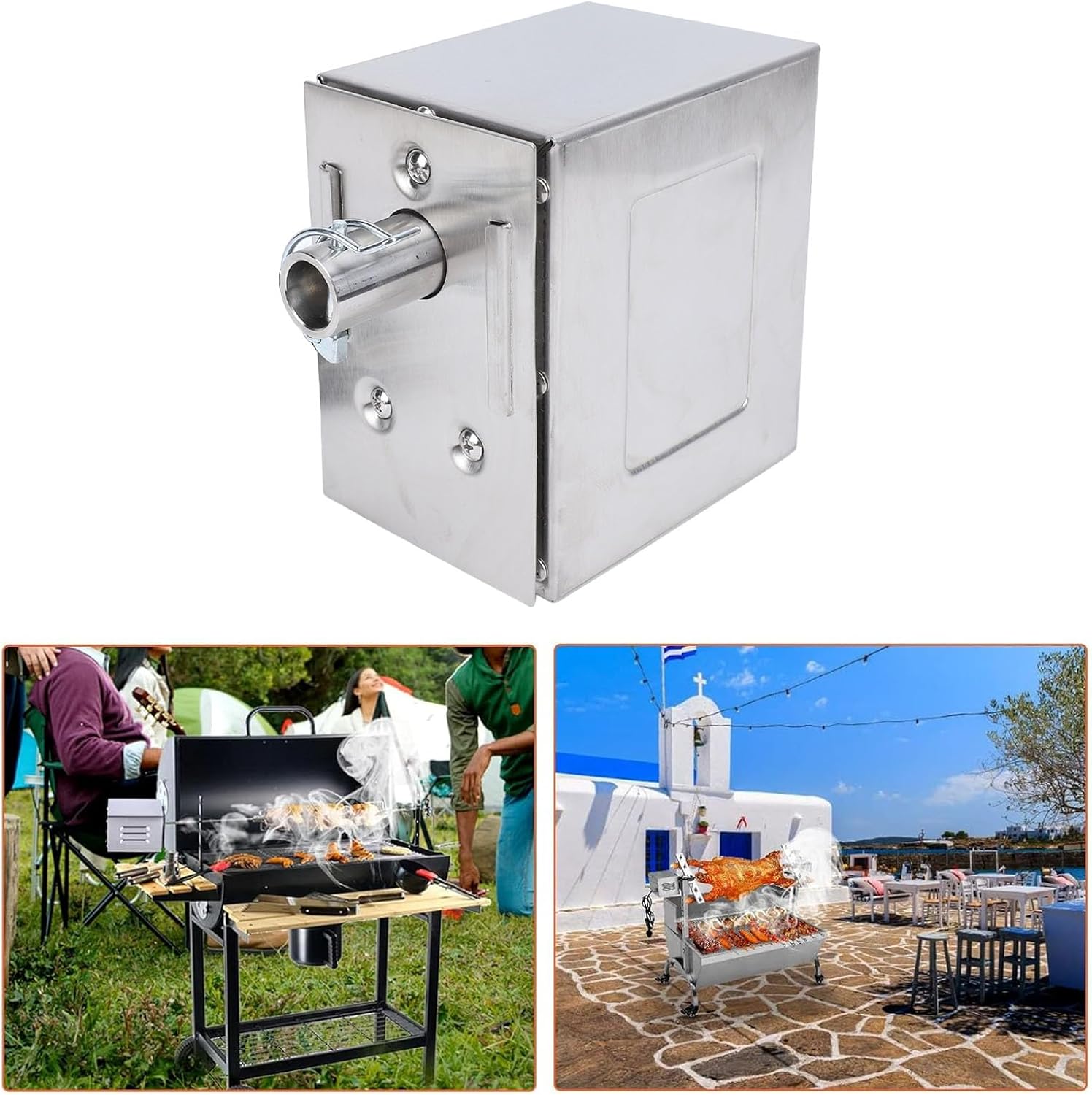 Stainless Steel Electric Grill Rotisserie Motor 45W A46437