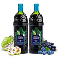 Tahitian Noni Juice by Morinda - Original and Authentic Noni Fruit Puree with Natural Blueberry & Grape (Resveratrol) - Invigorating Daily Superfood Drink for Enhanced Vitality - 4x1L Bottles/Case