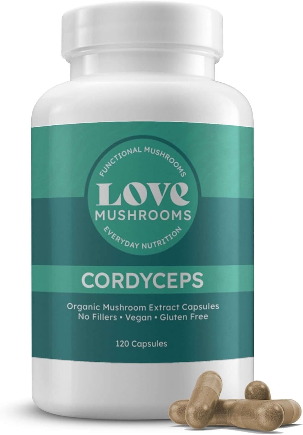 Cordyceps Mushroom Extract Capsules Organic 120 Count T64491