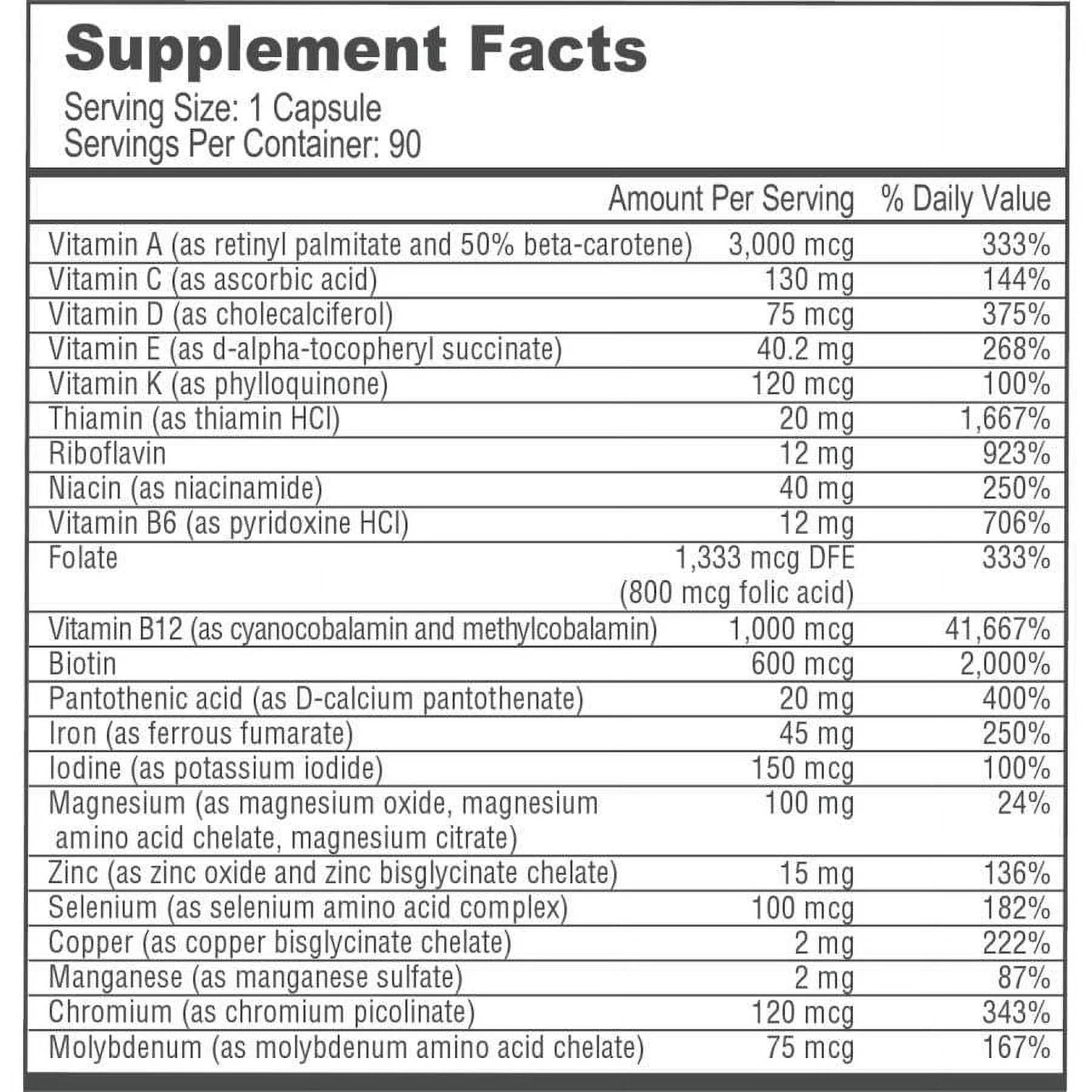 BariatricPal Multivitamin ONE Capsule with 45mg Iron, 1-Month Supply Q31131