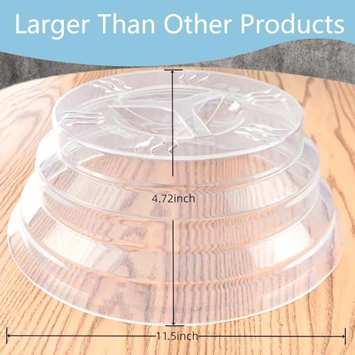 Microwave Cover for Food 2PCS, 11.5 Inch, BPA Free, Dishwasher Safe U6624