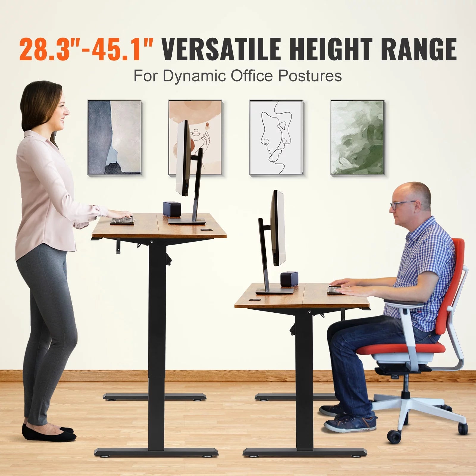 SKYSHALO Adjustable Height Electric Standing Desk K90227