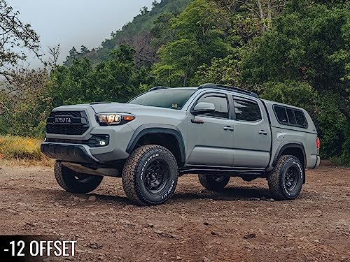 RockTrix RT117 17x9 6x135 Black Wheel for Ford F150 & Bronco Raptor F858