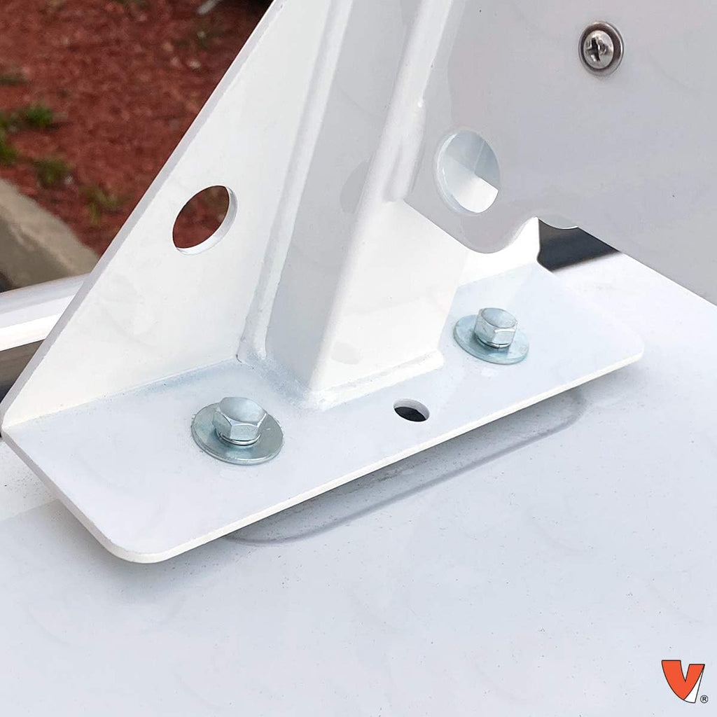 Vantech H1 2 Bar Steel Ladder Roof Rack for RAM ProMaster City 2015-On, White O286446