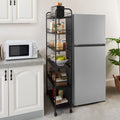 Holaki 6-Tier Slim Rolling Storage Cart, Mobile Shelving Unit with Wheels, Metal Wire Storage Shelving Rack with Baskets for Kitchen Bathroom Office Laundry Narrow Piaces