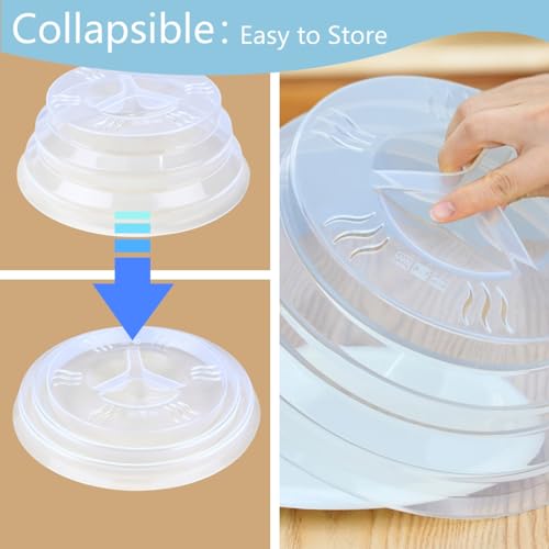 Microwave Cover for Food 2PCS, 11.5 Inch, BPA Free, Dishwasher Safe U6624