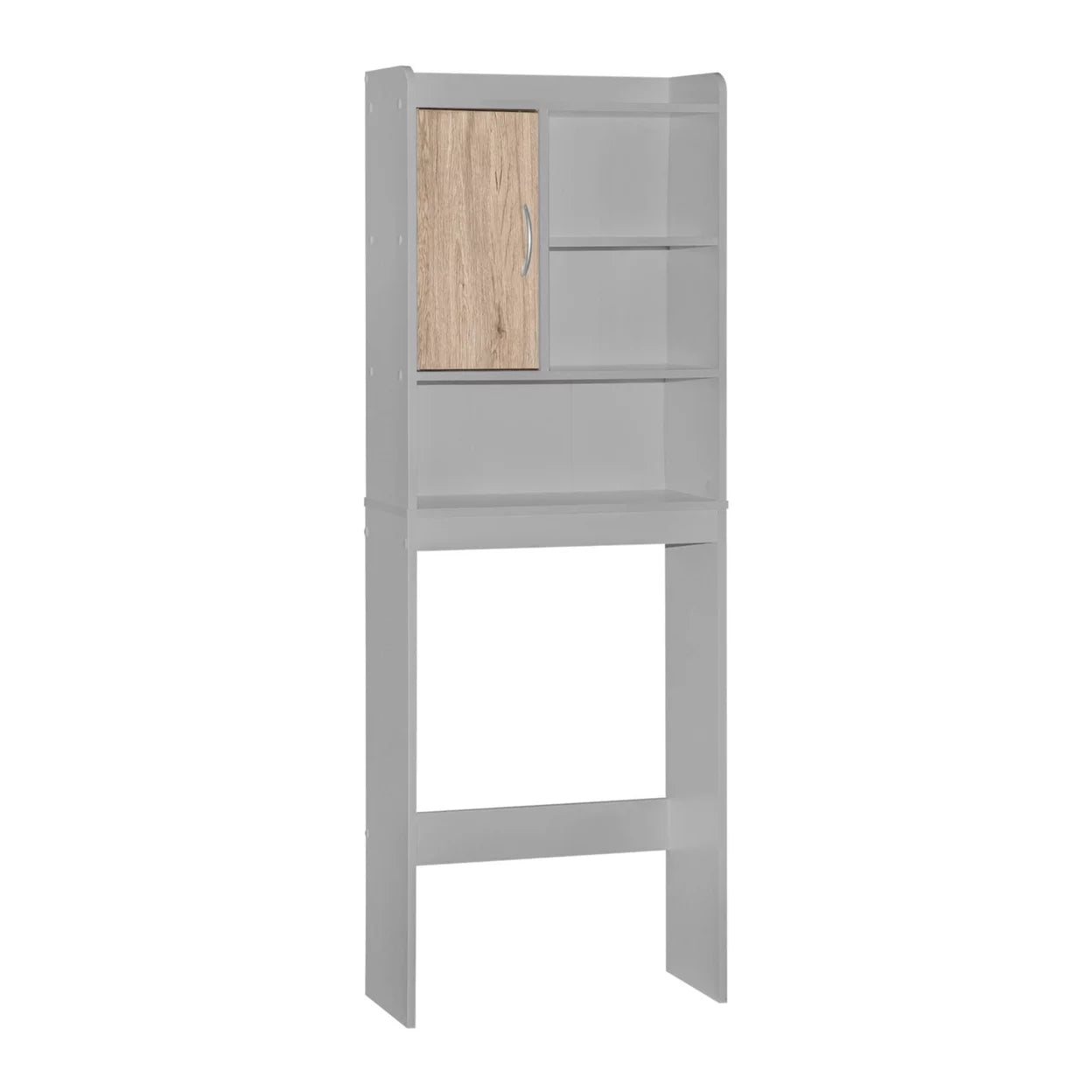 Ace Over-the-Toilet Storage Cabinet Light Gray Natural Oak Q70877