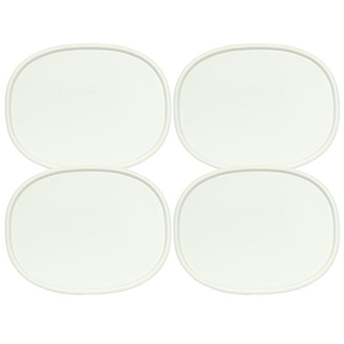 Corningware F-2-PC Oval French White 2.5-qt or 1.5-qt Lid (4 Pack)