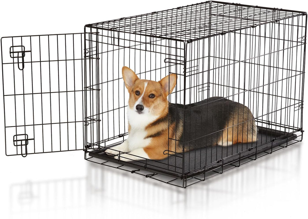 ProSelect Easy Dog Crates for Dogs and Pets - Black;Medium-Large
