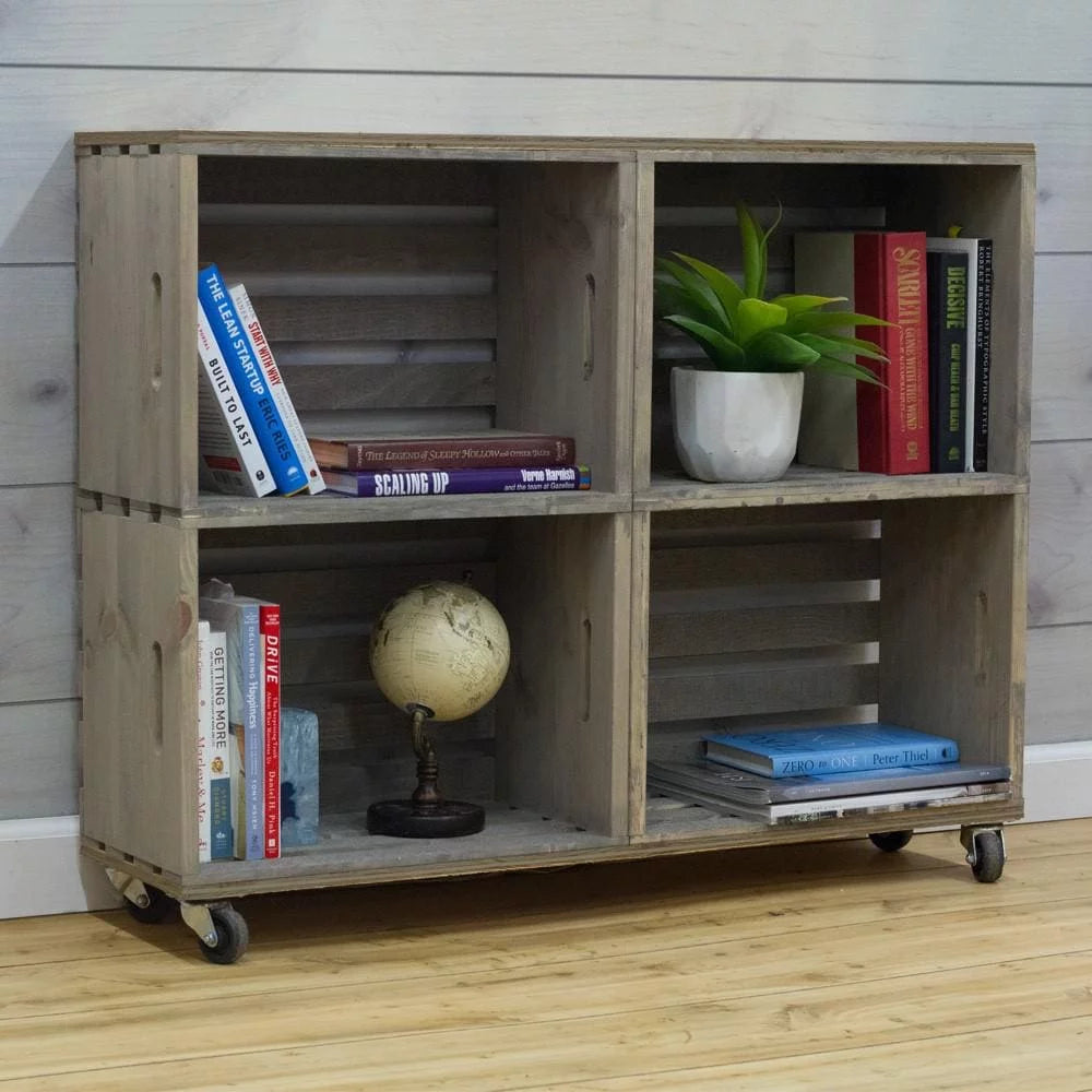 Large Crate in Weathered Gray P3811