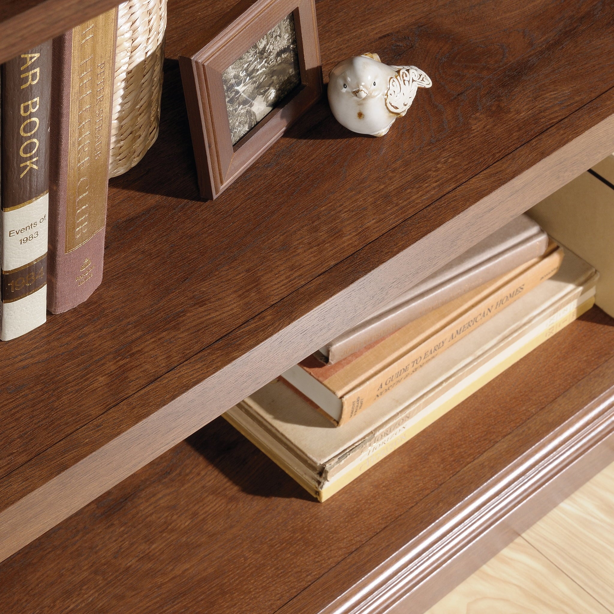 Sauder Select 2-Shelf Bookcase, Oiled Oak N9379