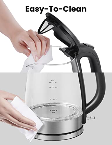 COMFEE' Stainless Steel Electric Kettle, Temperature Control, 1.7 Litres S69649