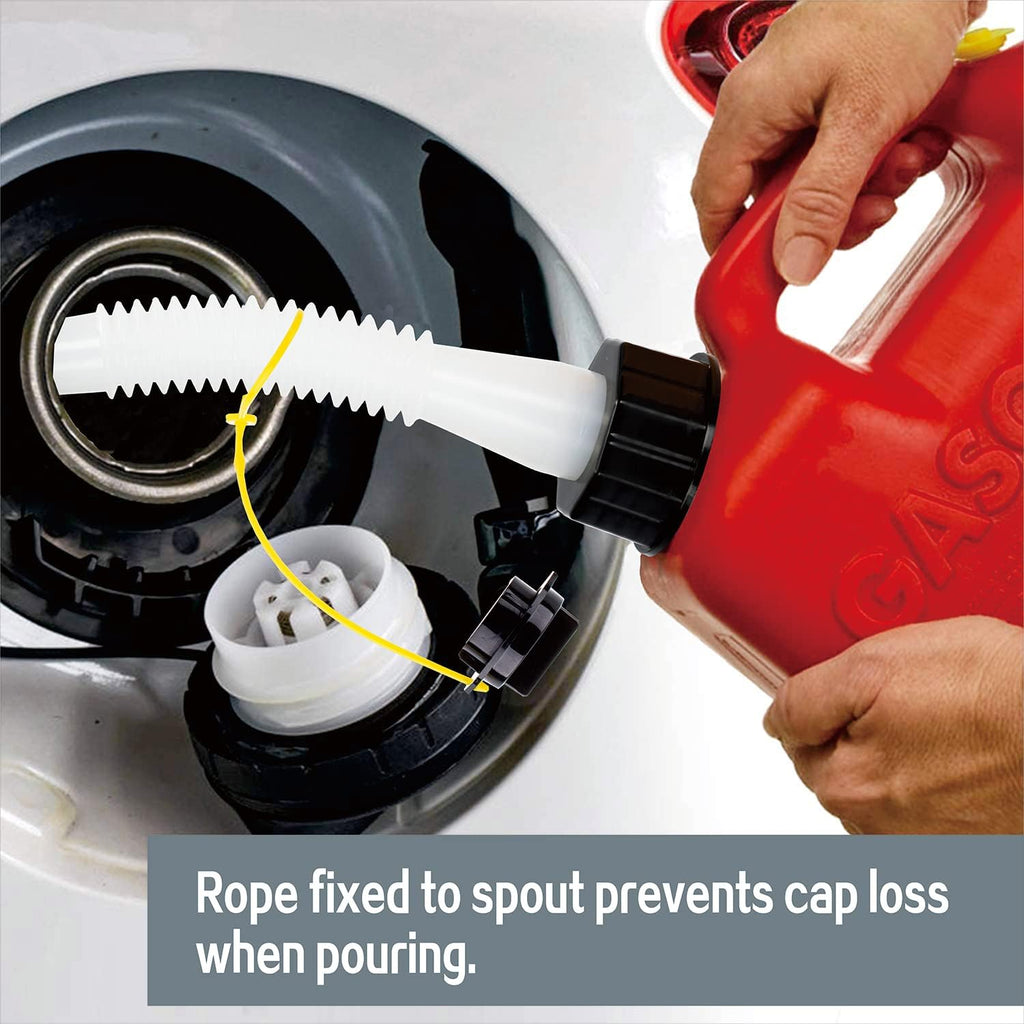 Replacement Gas Can Spouts with Flexible Pour Nozzle and Vent Cap Y12546