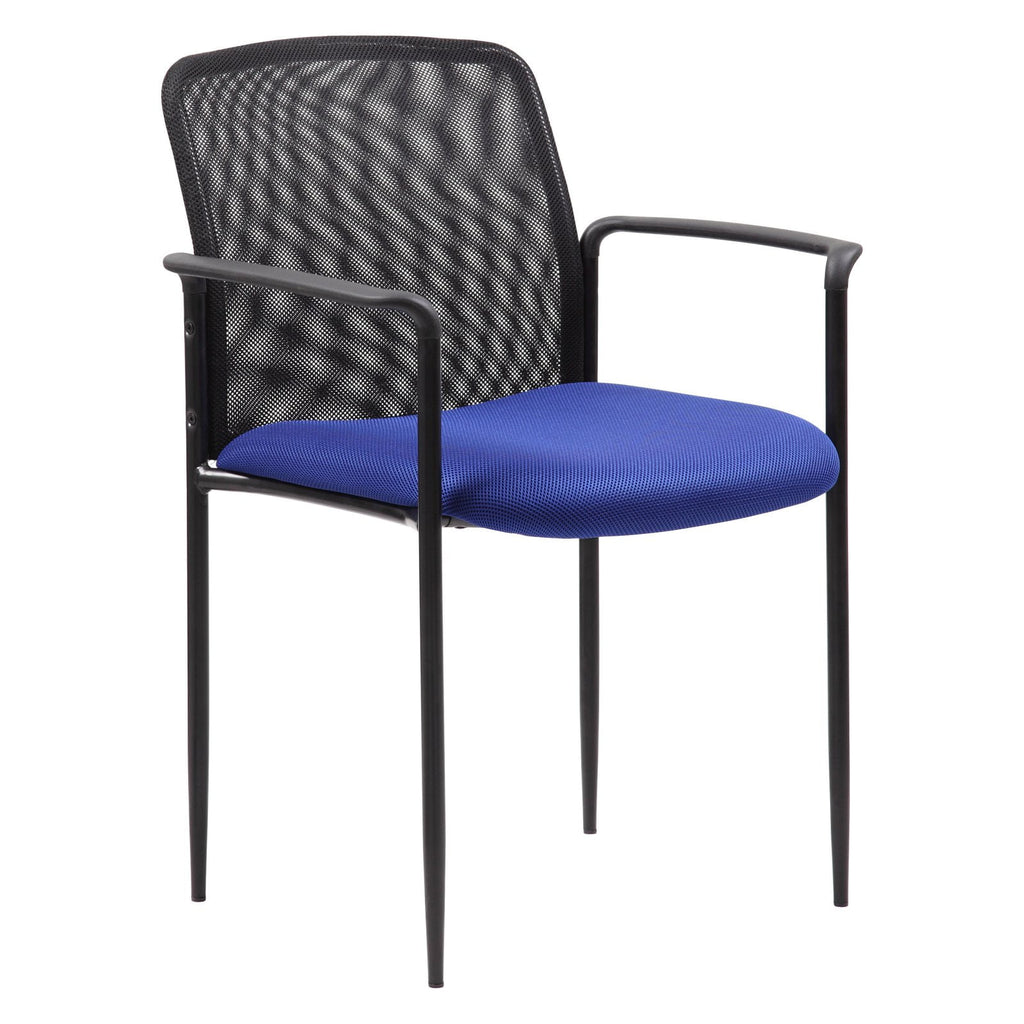 BOSS B6909-GY Stackable Mesh Guest Chair, Grey D512