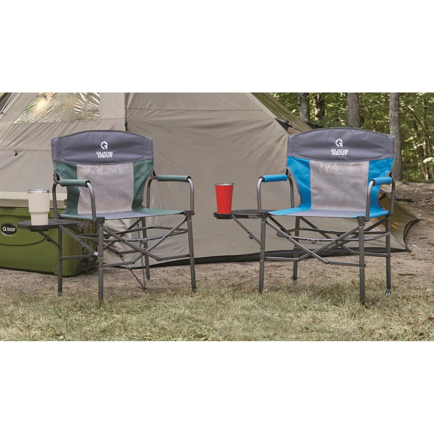Guide Gear Easy Carry Director Camping Chair, Portable Folding, 300-lb Capacity Q8455