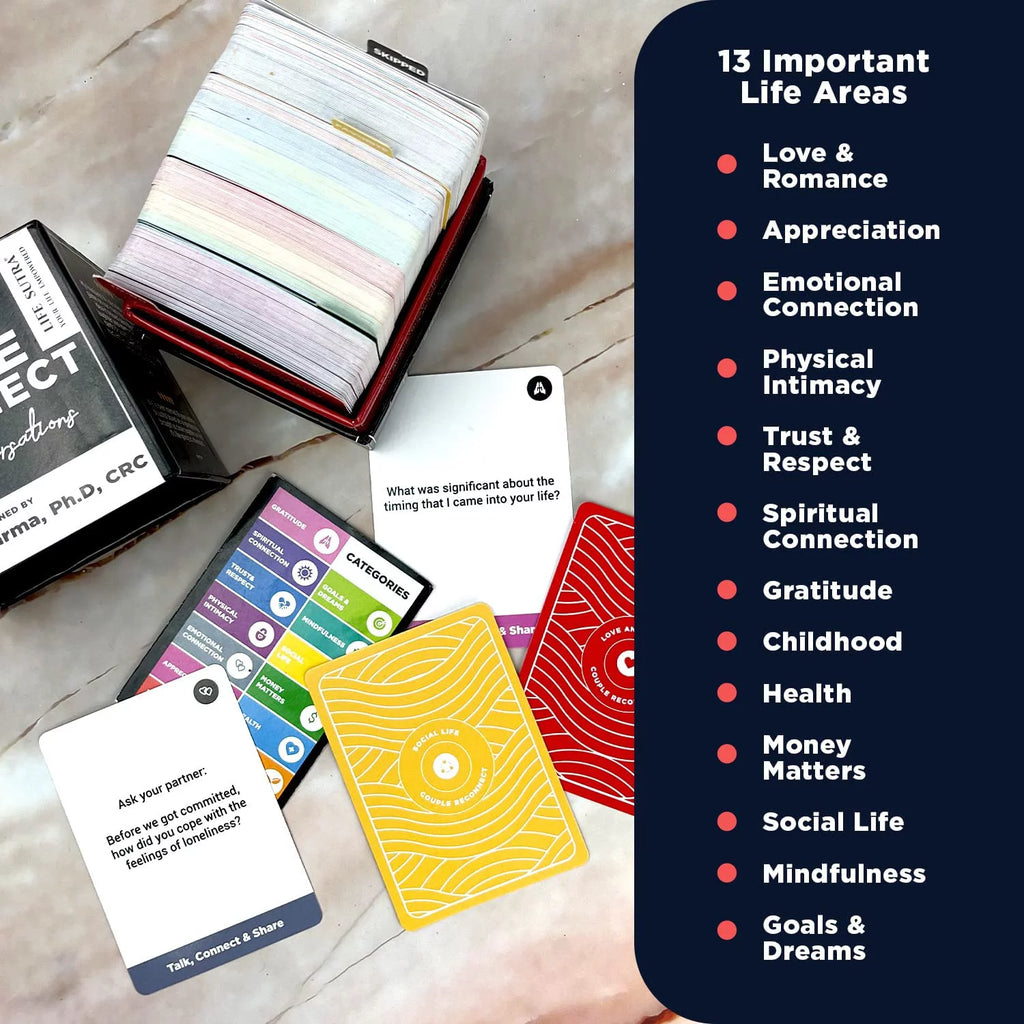 Life Sutra Couple Reconnect Game - 200 Conversation Cards for Married Couples G56950