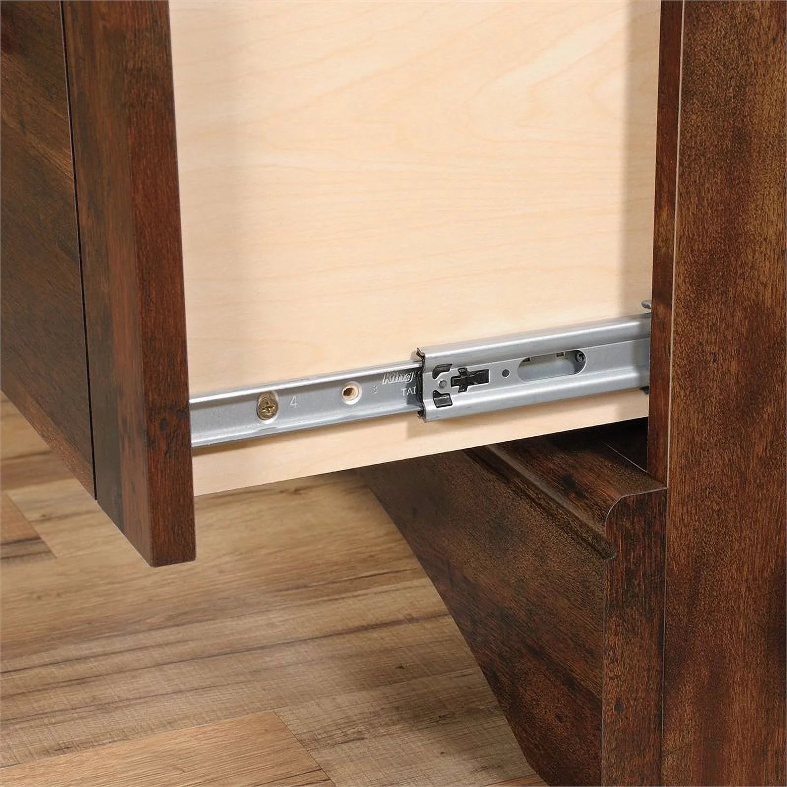 Pemberly Row Computer Desk with Hutch, Curado Cherry J48760