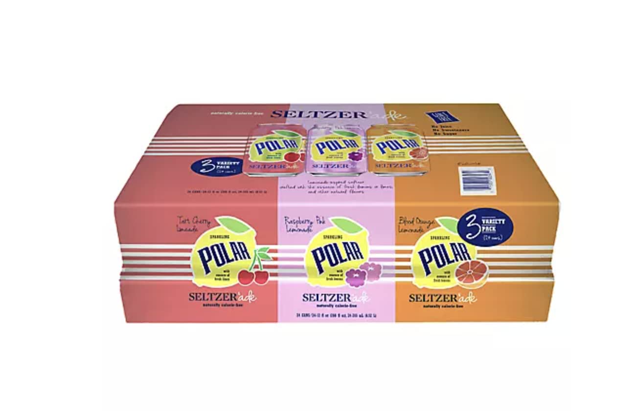 Valpa Products Polar Seltzer Ade Variety Pack, 48 pk./12 oz.