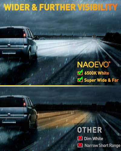 NAOEVO 4 inch LED Pod Lights, 240W, Spot Flood Combo, for Truck ATV UTV Jeep, 4 Pcs P110649
