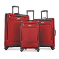 American Tourister Pop Max Softside Luggage with Spinner Wheels, Red, 3-Piece Set (21/25/29)