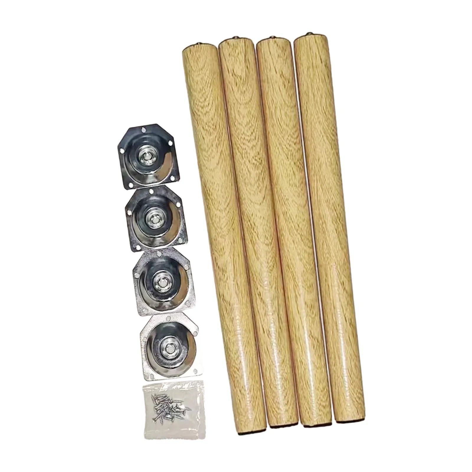 4Pcs Wooden Furniture Legs Replacement 50cm for Table Desk Couch K739056