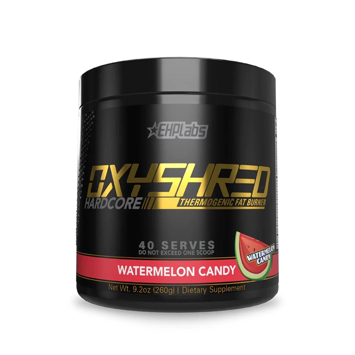 EHP Labs OxyShred Hardcore Thermogenic Pre Workout Powder, Lemon Sherbet, 40 Servings O108