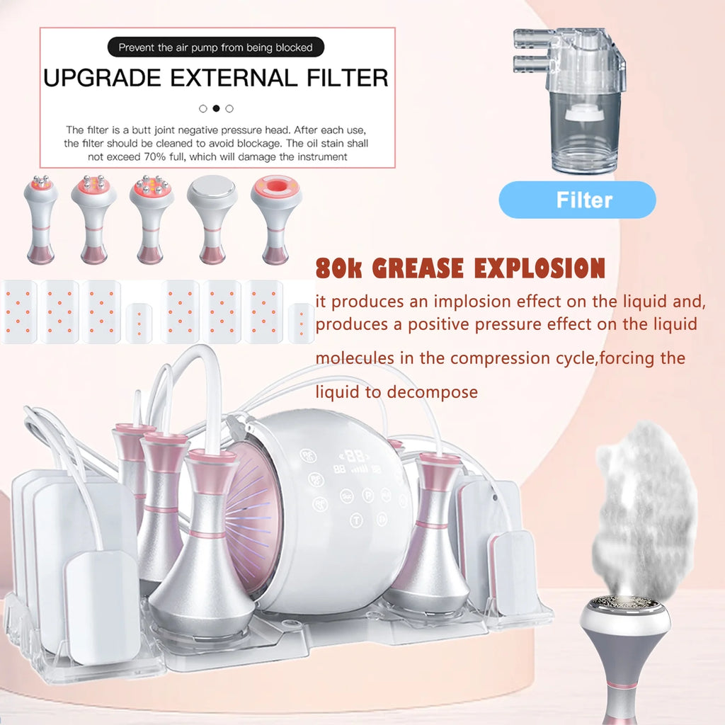 80K Cavitation RF Body Slimming Skin Lifting Machine A532