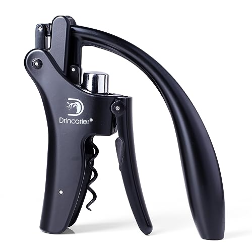 Vertical Lever Corkscrew with Non-Stick Worm and Foil Cutter V28961