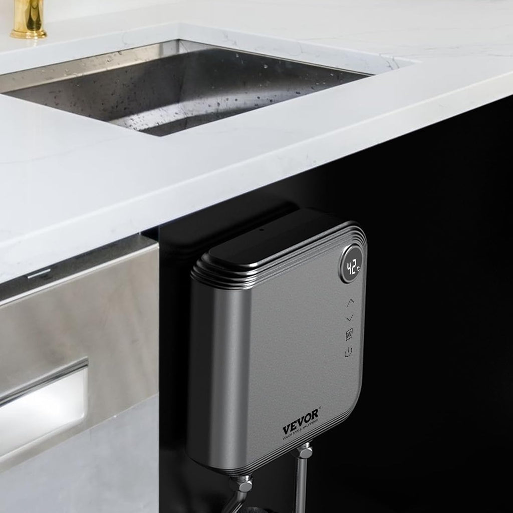 VEVOR Tankless Water Heater Electric 7kW, Digital Display, Under Sink Instant Boiler R28578