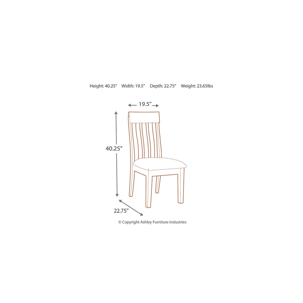 Signature Design by Ashley Ralene Rake Back Dining Chair, Set of 2, Brown H267