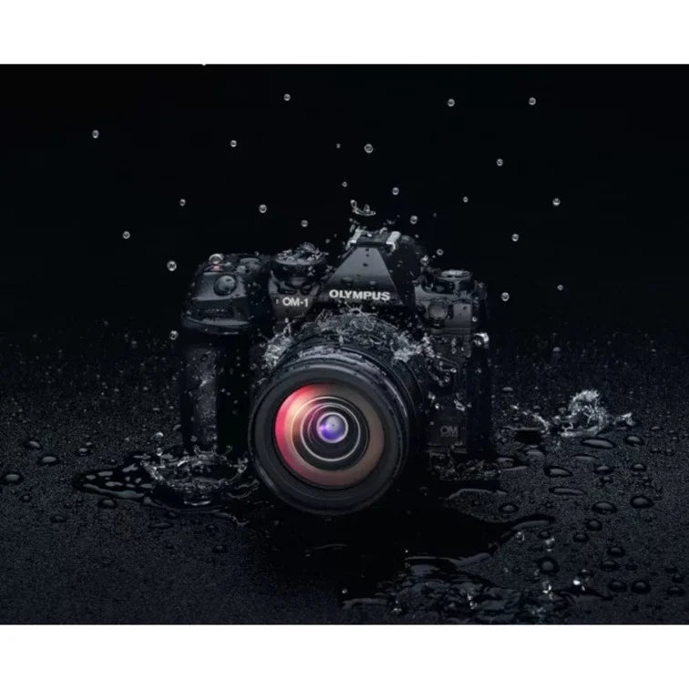 Olympus OM SYSTEM OM-1 20.4MP Mirrorless Camera with Lens, Black J55425