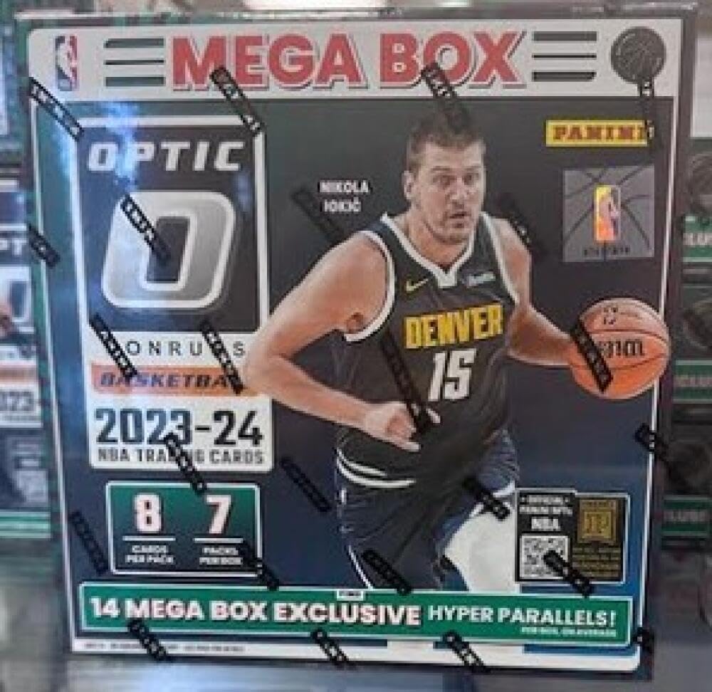 2023-24 Donruss Optic NBA Basketball Mega Box FACTORY SEALED Look for rookies of Victor Wembanyama, Brandon Miller, Scoot Henderson and many more