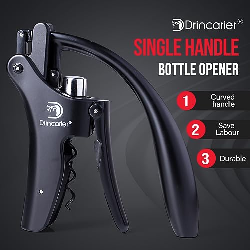 Vertical Lever Corkscrew with Non-Stick Worm and Foil Cutter V28961