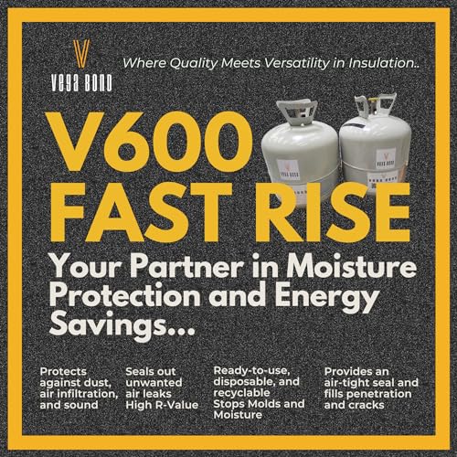 Vega Bond V600 Closed Cell Spray Foam Insulation Kit, 600 BF Coverage U79639