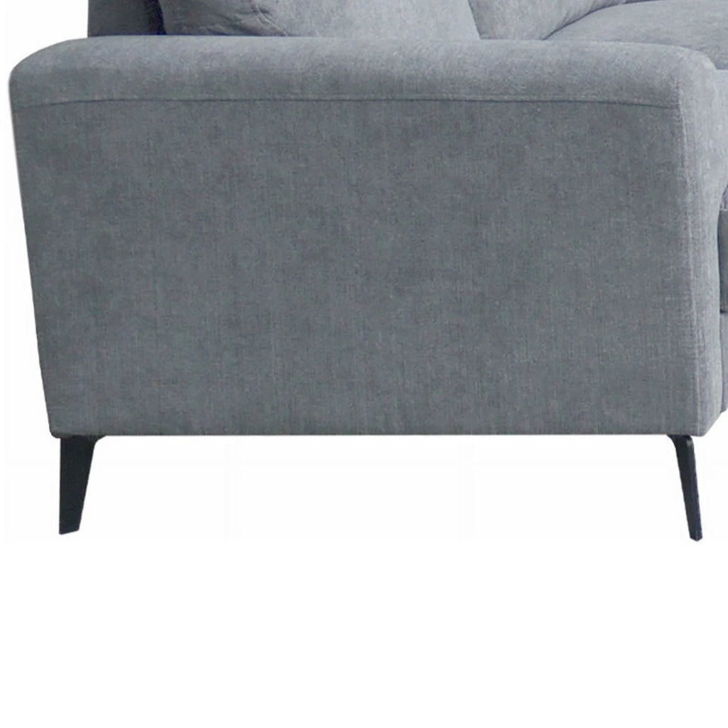 Pemberly Row Gray Chenille Sofa Loveseat Chair Set Z8818