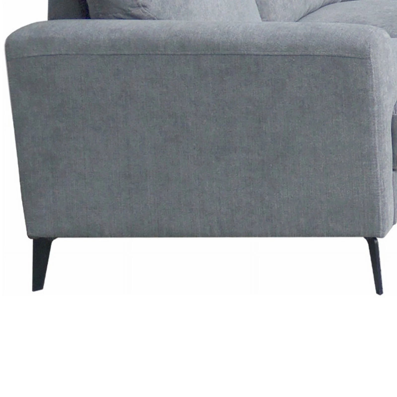 Pemberly Row Gray Chenille Sofa Loveseat Chair Set Z8818