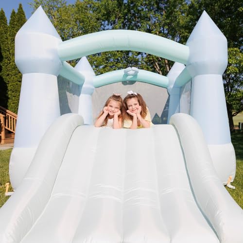 Bounceland Daydreamer Mist Bounce House with Slide, 12 ft x 9 ft x 7 ft, UL Blower Included D965