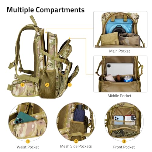 CVLIFE Tactical Hydration Backpack 3L with Water Bladder K23953