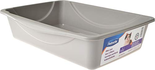 Petmate Cat Litter Box - High Capacity, Open for Large Cats Blue, Made in USA
