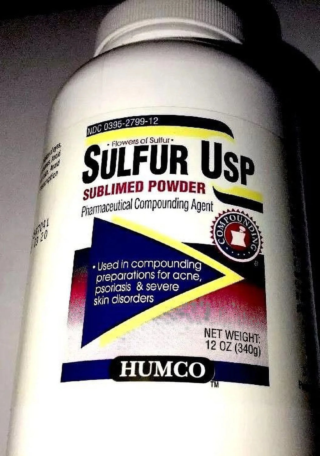 Humco Sulfur Sublimed Powder, 12 Oz. U443