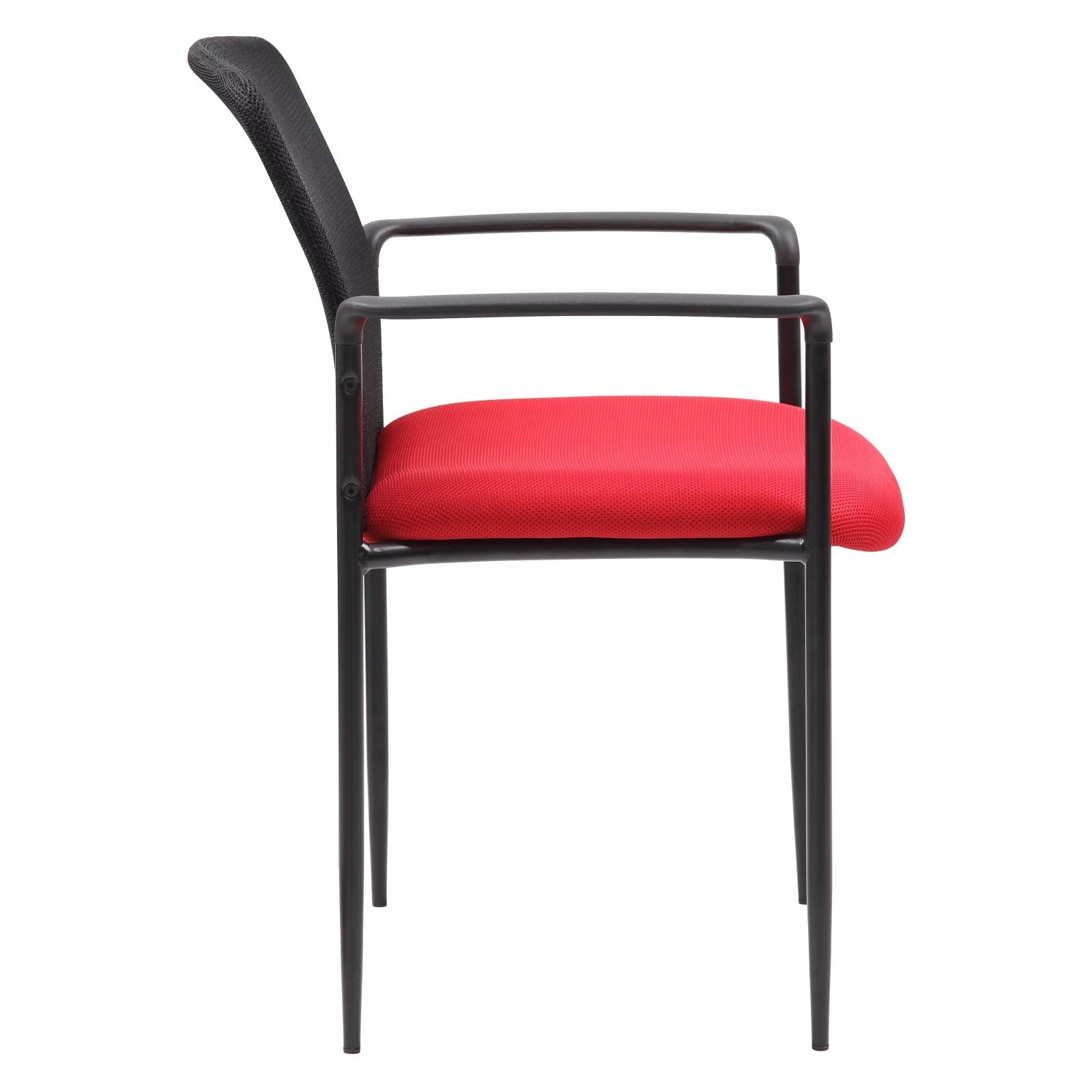 BOSS B6909-GY Stackable Mesh Guest Chair, Grey D512