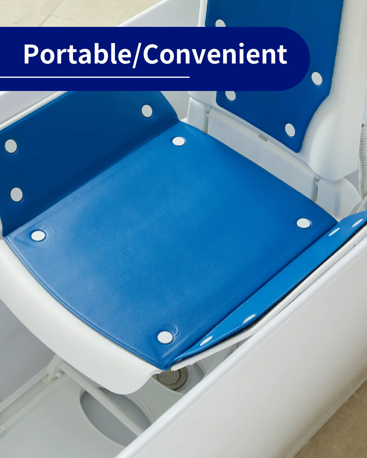 Electric Bath Lift Chair for Bathtubs, 300LB Capacity, Non-Slip Suction Cups Y821