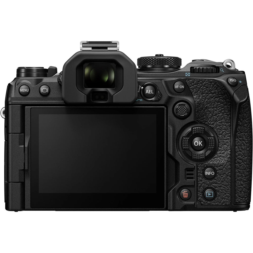 Olympus OM SYSTEM OM-1 20.4MP Mirrorless Camera with Lens, Black J55425