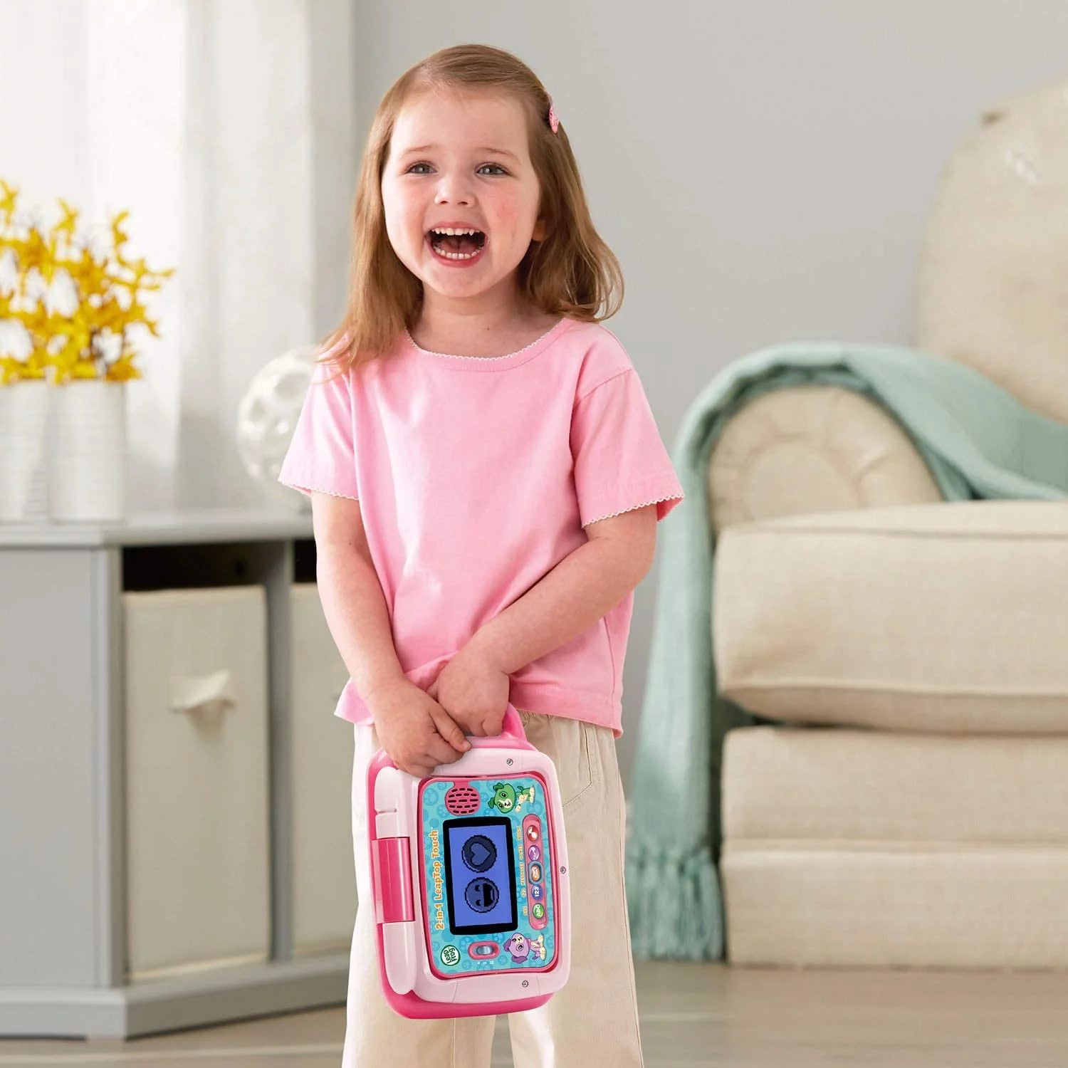 LeapFrog 2-in-1 LeapTop Touch, Pink R2281
