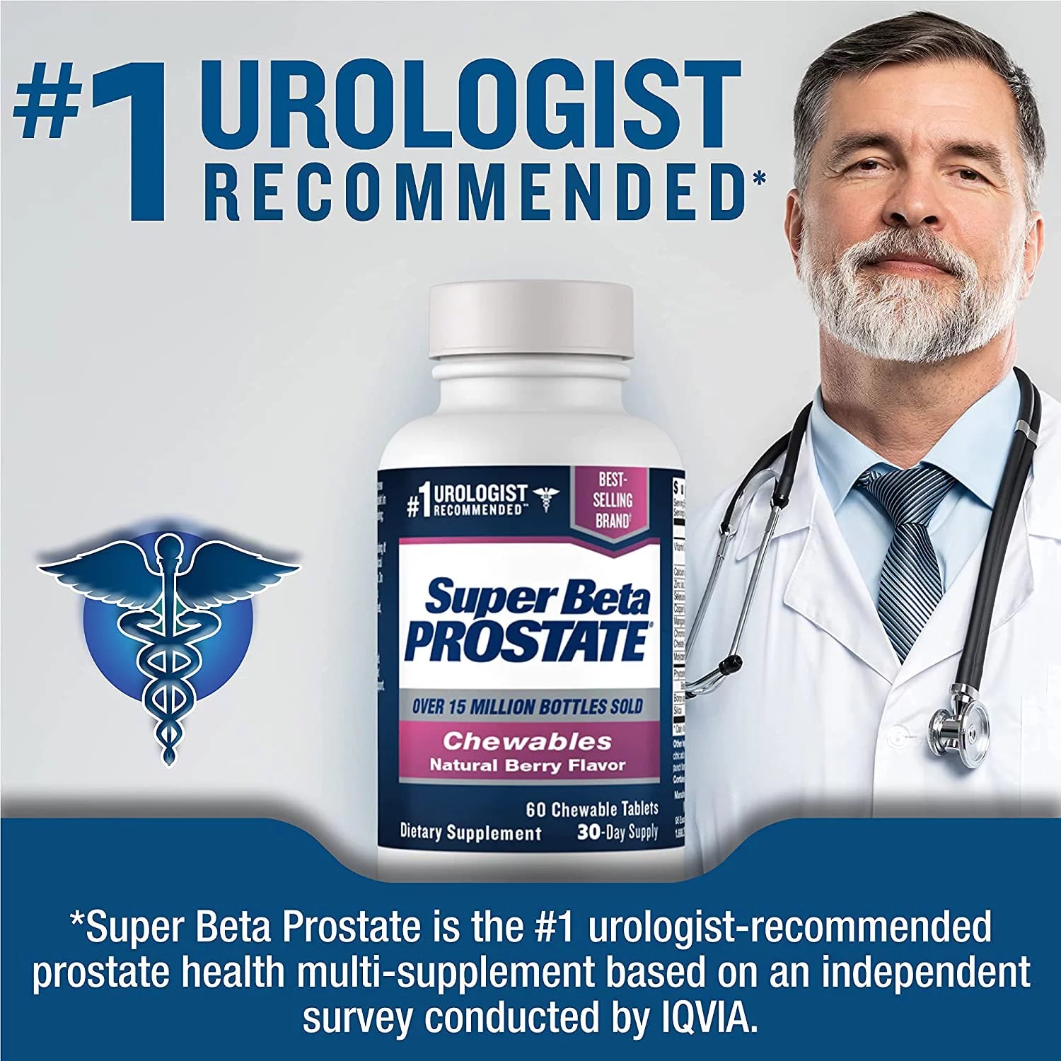 Super Beta Prostate Male Supplement with Beta-Sitosterol, 60 Chewable Tablets N1376