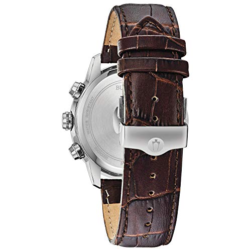 Bulova Men's Classic Sutton 6-Hand Chronograph Calendar Leather Strap Quartz Watch P77879