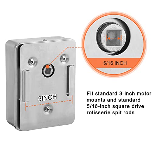 Rotisserie Motor 110V 4W Stainless Steel for 30 lbs N44776