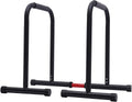 Dip Bar Heavy Duty Dip Stands Adjustable Fitness Workout Parallel Bars for Tricep Dips, Pull-Ups, Black, 440 LBS Loading Capacity